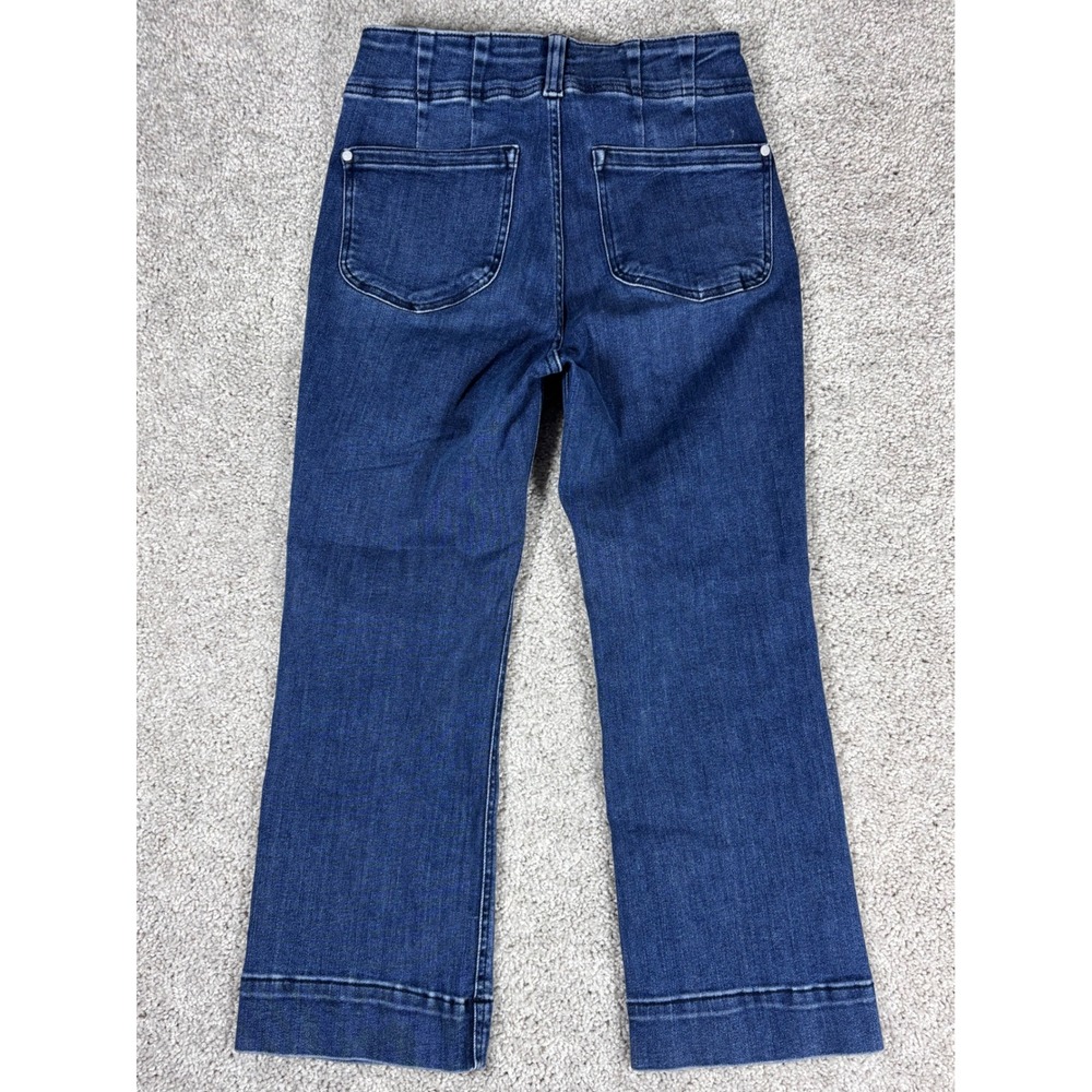 PILCRO High Rise Cropped Flare Jeans Dark Wash Size‎ 27 - Picture 4 of 12